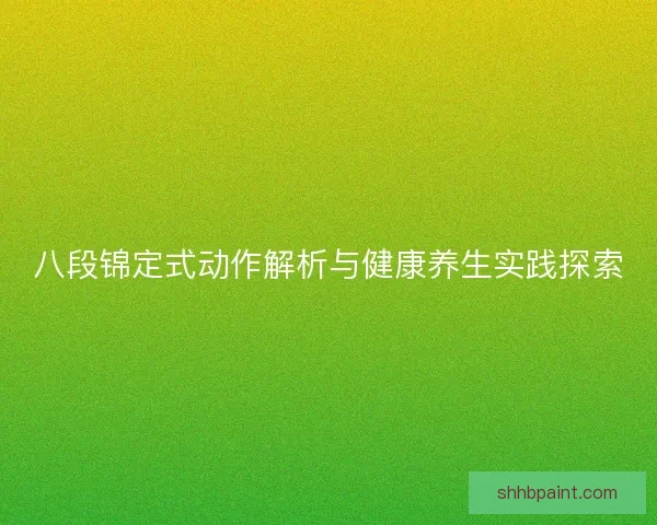 八段锦定式动作解析与健康养生实践探索